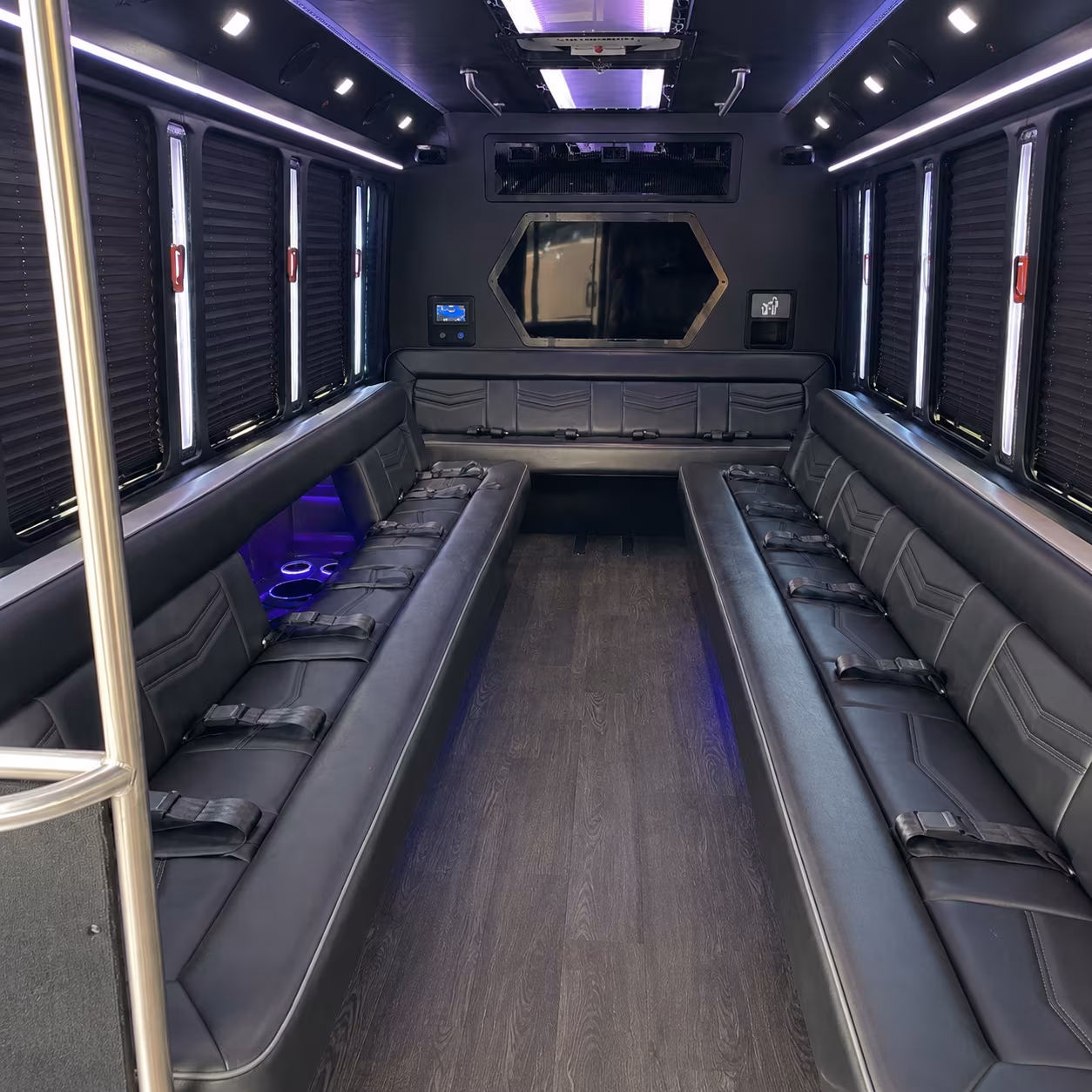 25 Passenger Party Bus Inside