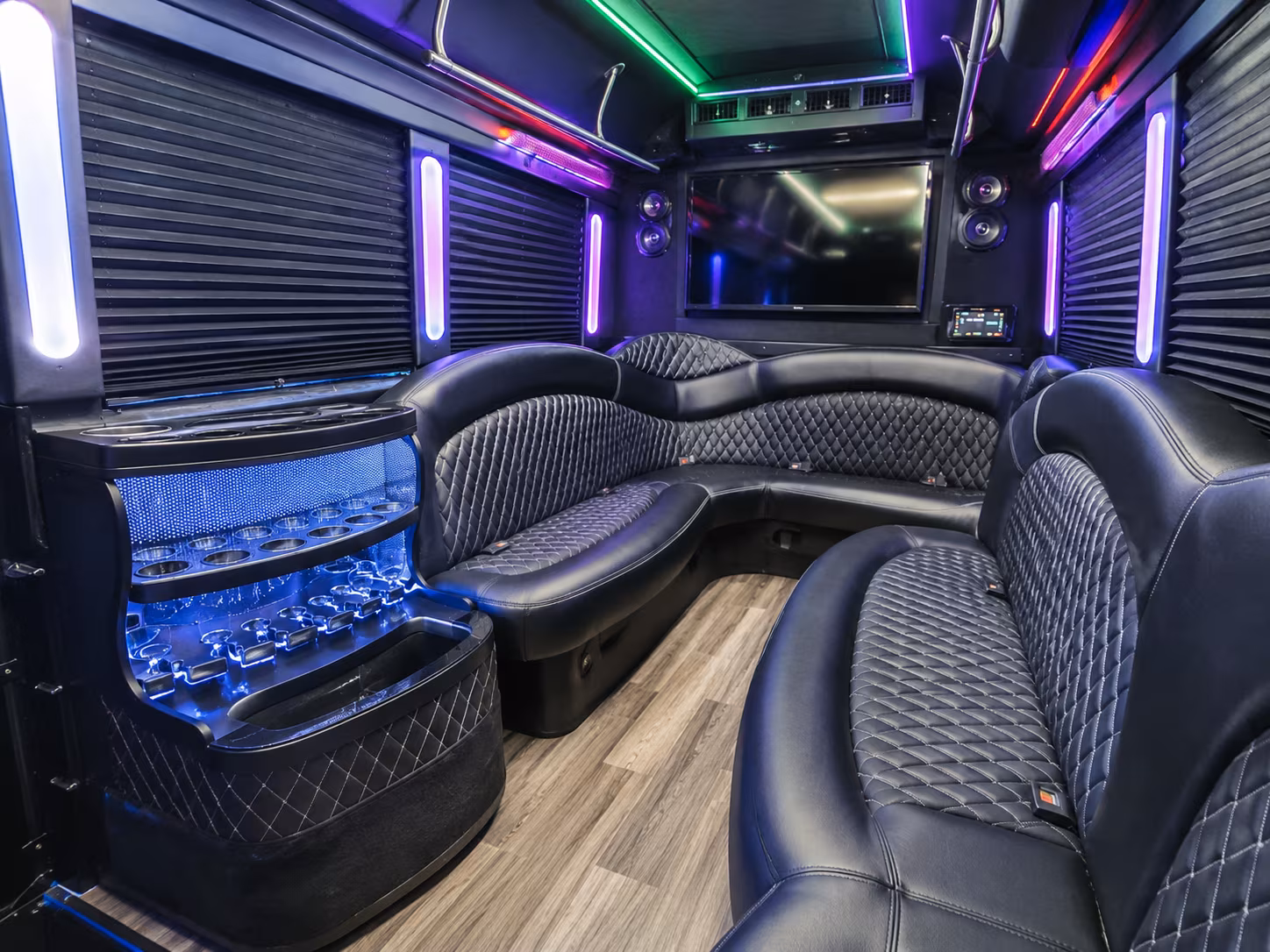 28 Passenger Party Bus Inside