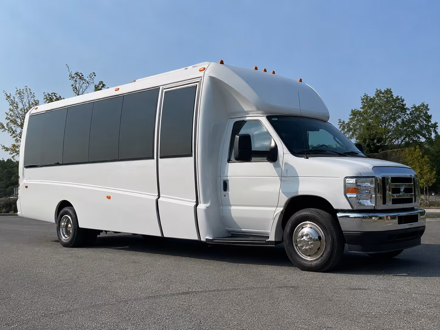 Passenger seating aboard a party bus rental serving Fargo