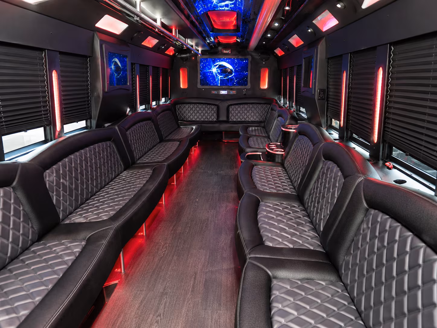 Fargo Birthday, Sweet 16, & Quinceañera Transportation party bus exterior