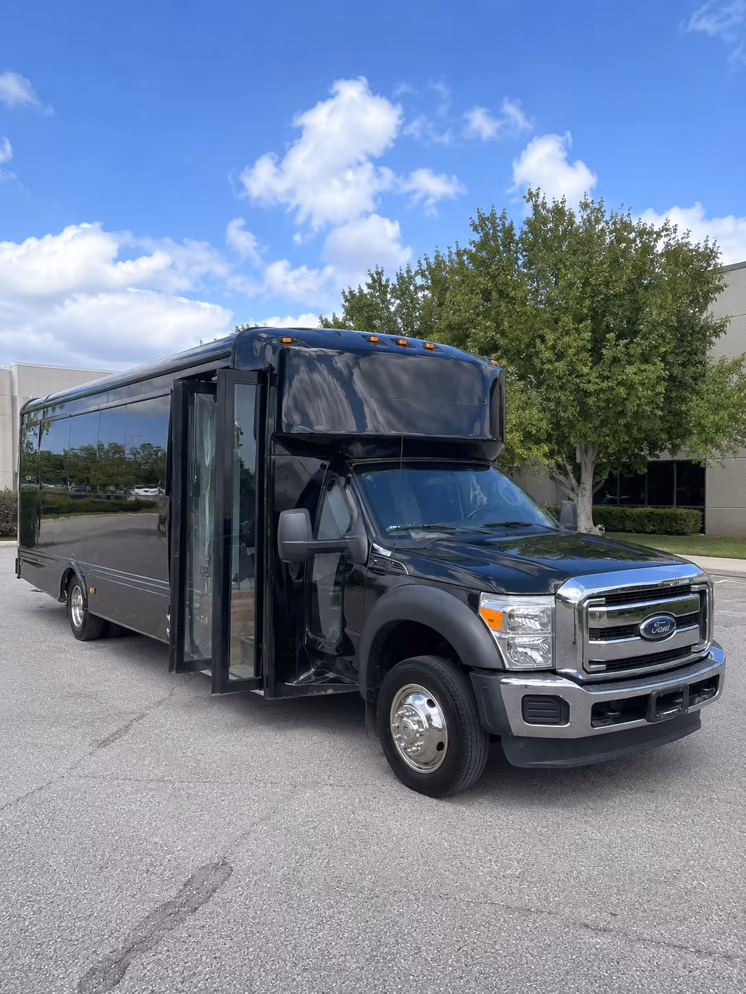 Fargo Private Event Transportation party bus exterior