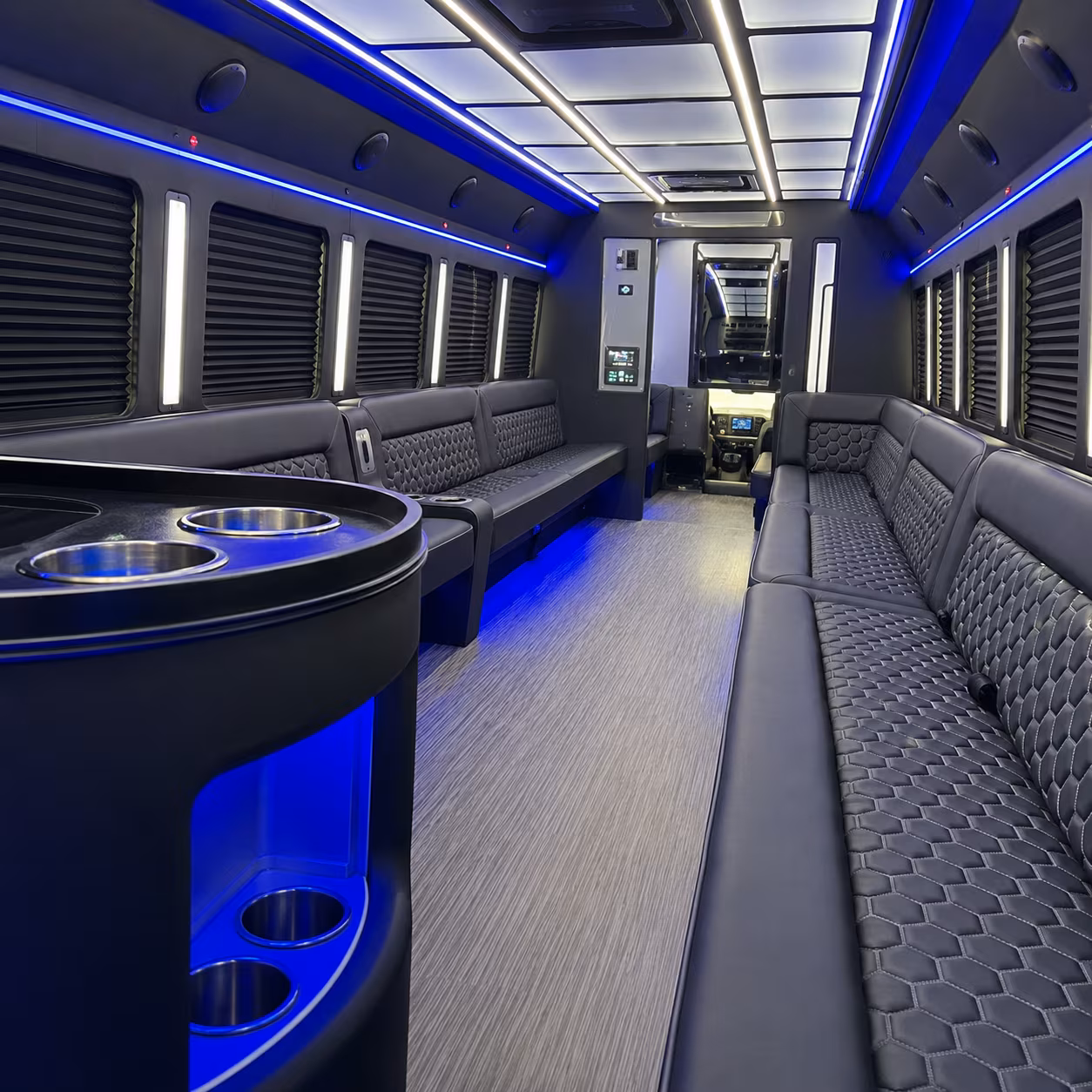 Fargo Private Event Transportation onboard seating