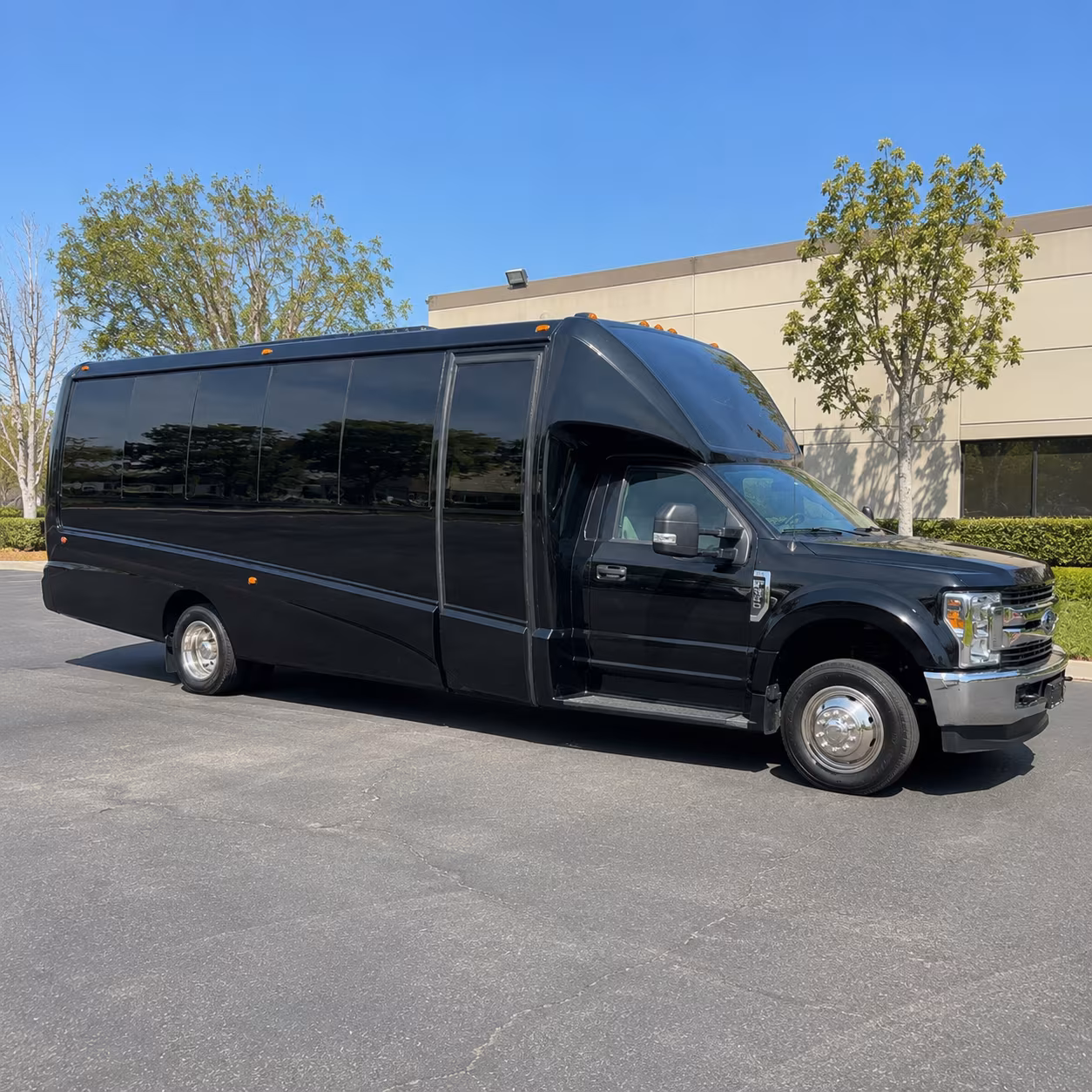 Fargo Sporting Event Transportation party bus exterior