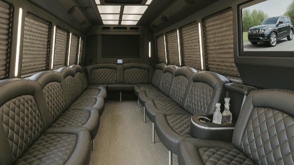 30 passenger party bus interior