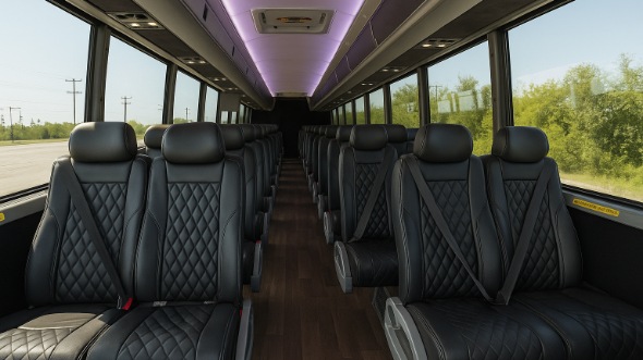 Interior of Charter Bus Company Fargo's 35 Passenger Minibus in Fargo