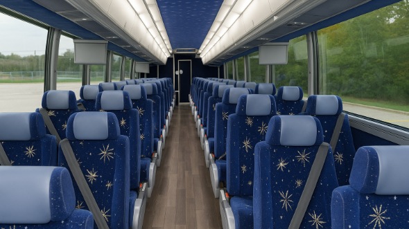 Interior of Charter Bus Company Fargo's 40 Passenger Charter Bus in Fargo