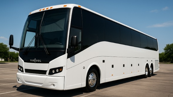 Exterior of Charter Bus Company Sioux Falls's 40 Passenger Party Bus in Sioux Falls