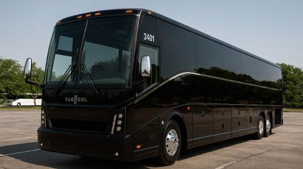 Exterior of Charter Bus Company Fargo's 45 Passenger Charter Bus in Fargo