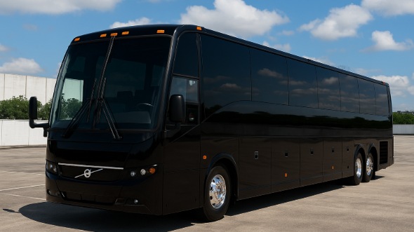 Exterior of Charter Bus Company Fargo's 46 Passenger Charter Bus in Fargo