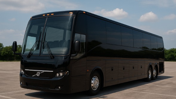 Exterior of Charter Bus Company Fargo's 47 Passenger Charter Bus in Fargo