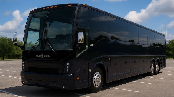 Exterior of Charter Bus Company Lincoln's 50 Passenger Party Bus in Lincoln