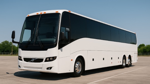 Exterior of Charter Bus Company Fargo's 56 Passenger Charter Bus in Fargo